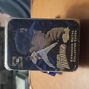 COOPERSTOWN COLLECTION NOLAN RYAN CLASSIC EMBOSSED METAL COLLECTORS CARDS.